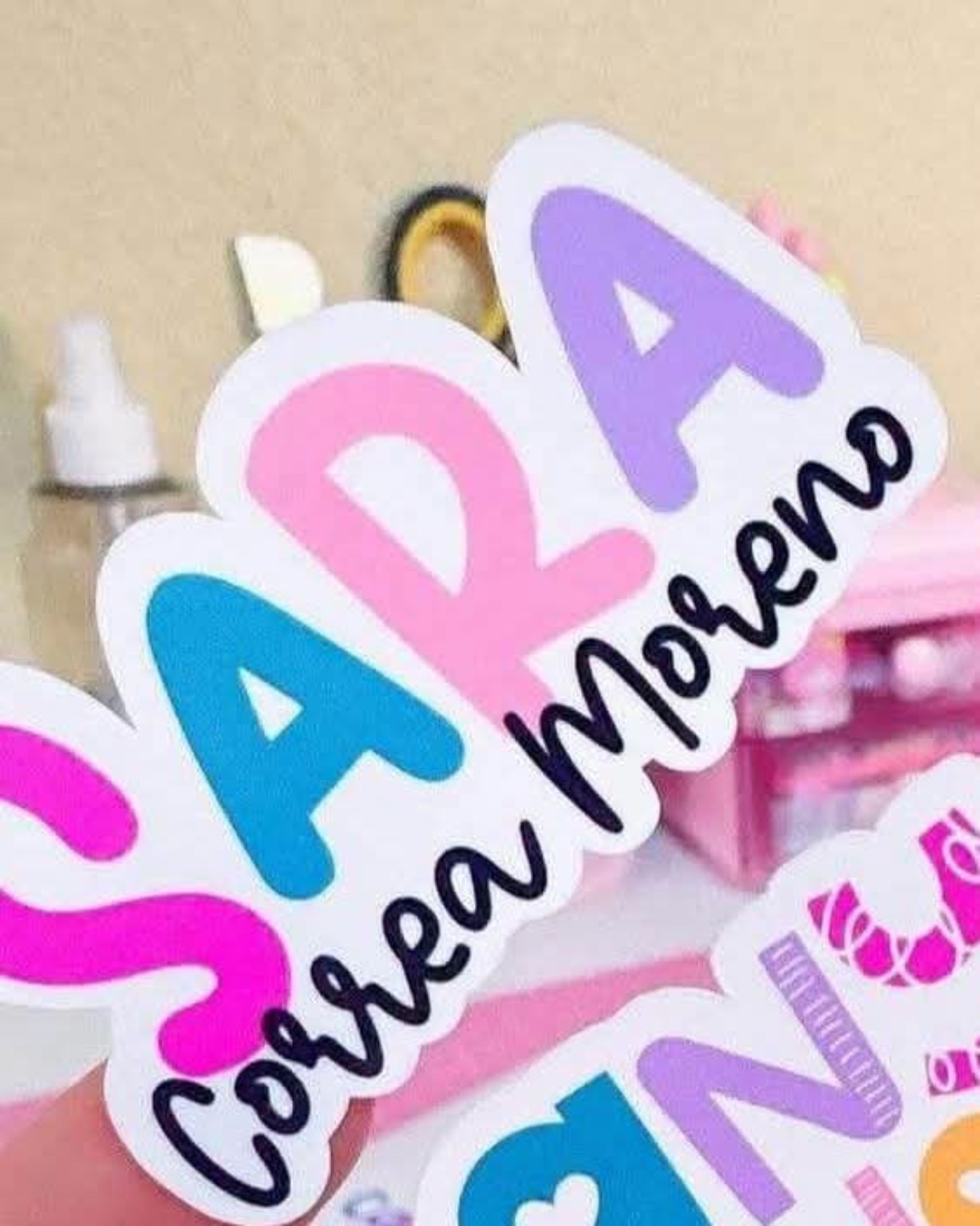 Etiquetas personalizadas para útiles escolares